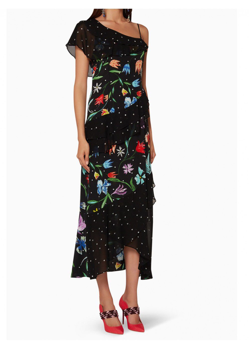 Rixo Clare Midi Dress