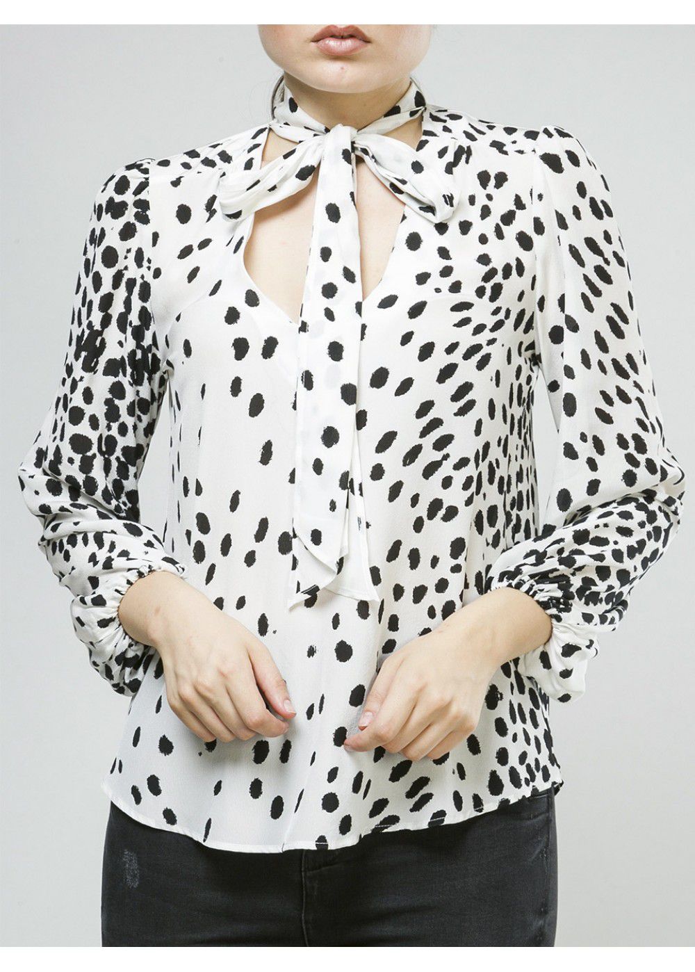 Rixo Moss-White Blouse