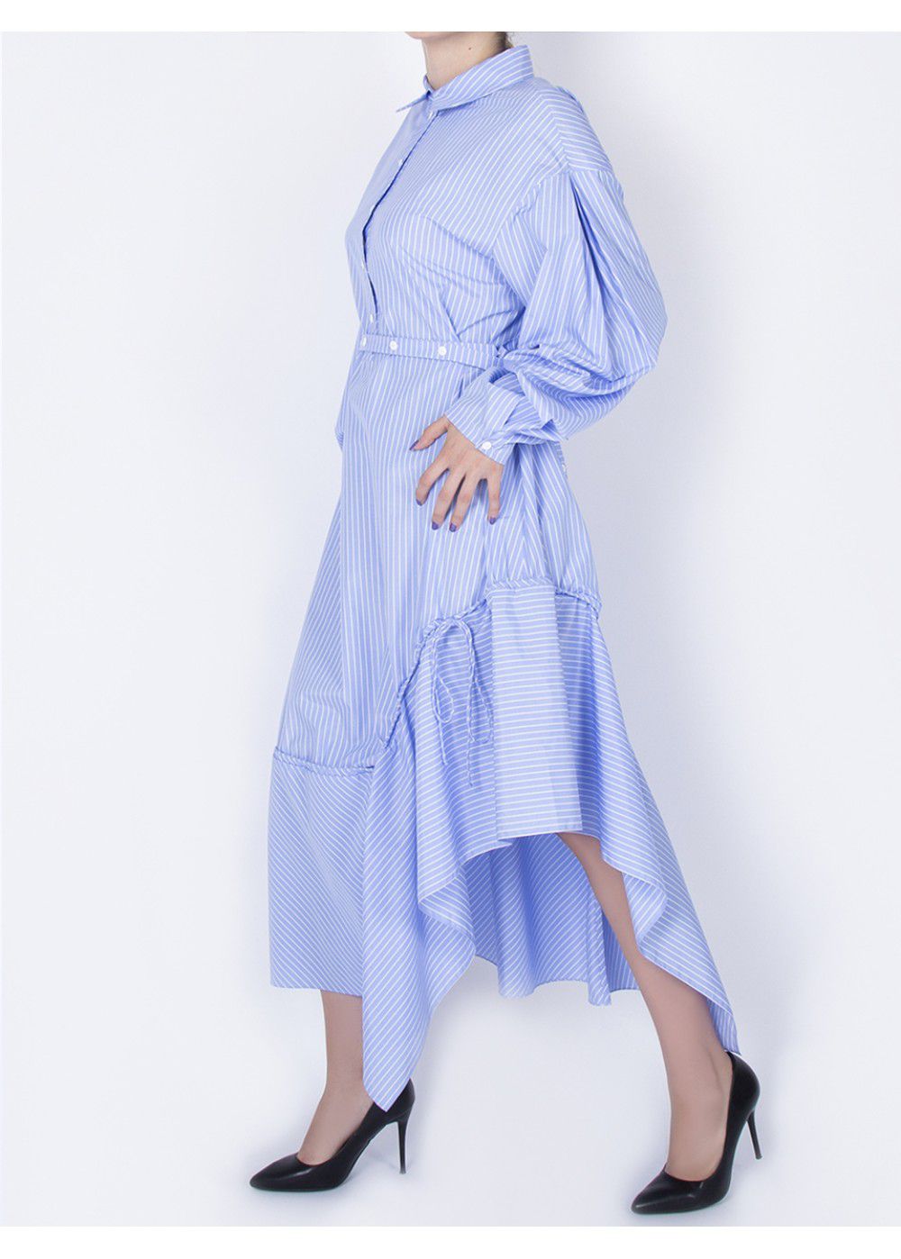 Ruban Blue Shirt-Dress