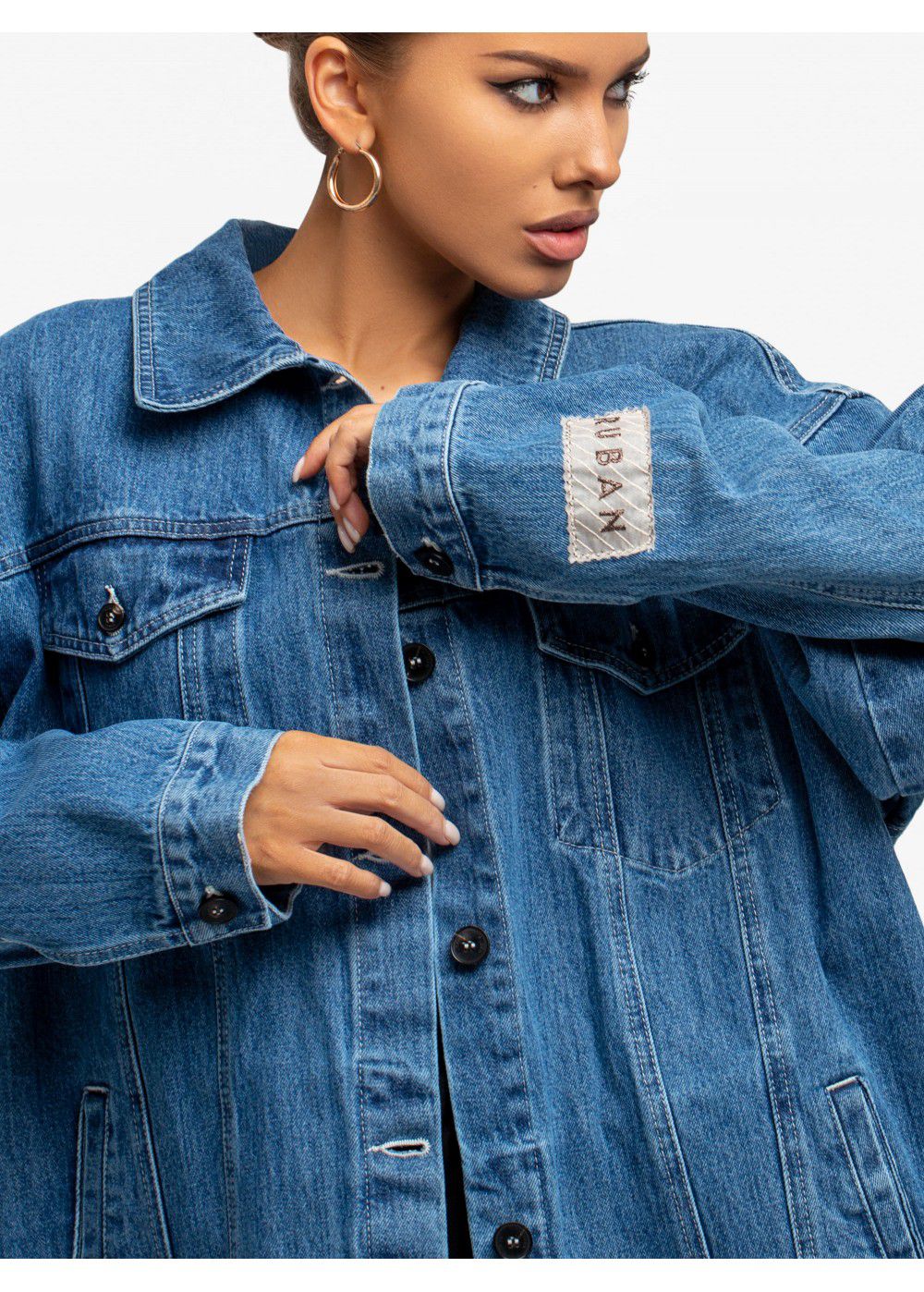 Ruban Tie-Waist Denim Jacket