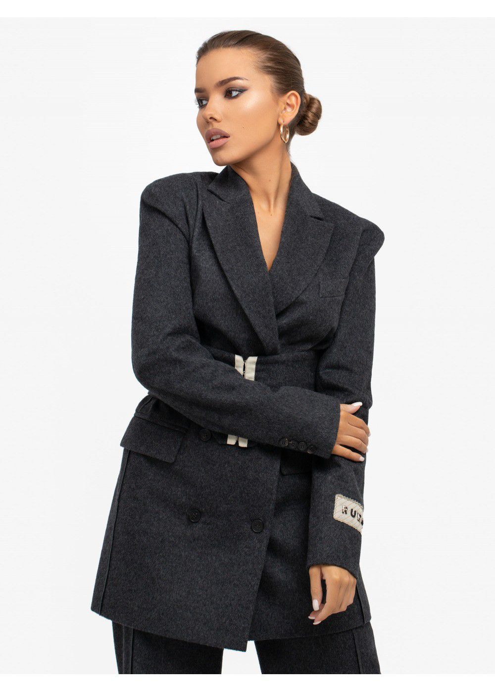 Ruban Belted Waist Blazer