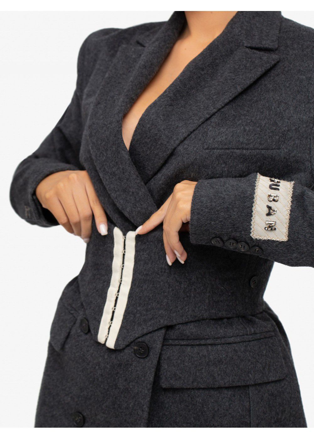 Ruban Belted Waist Blazer