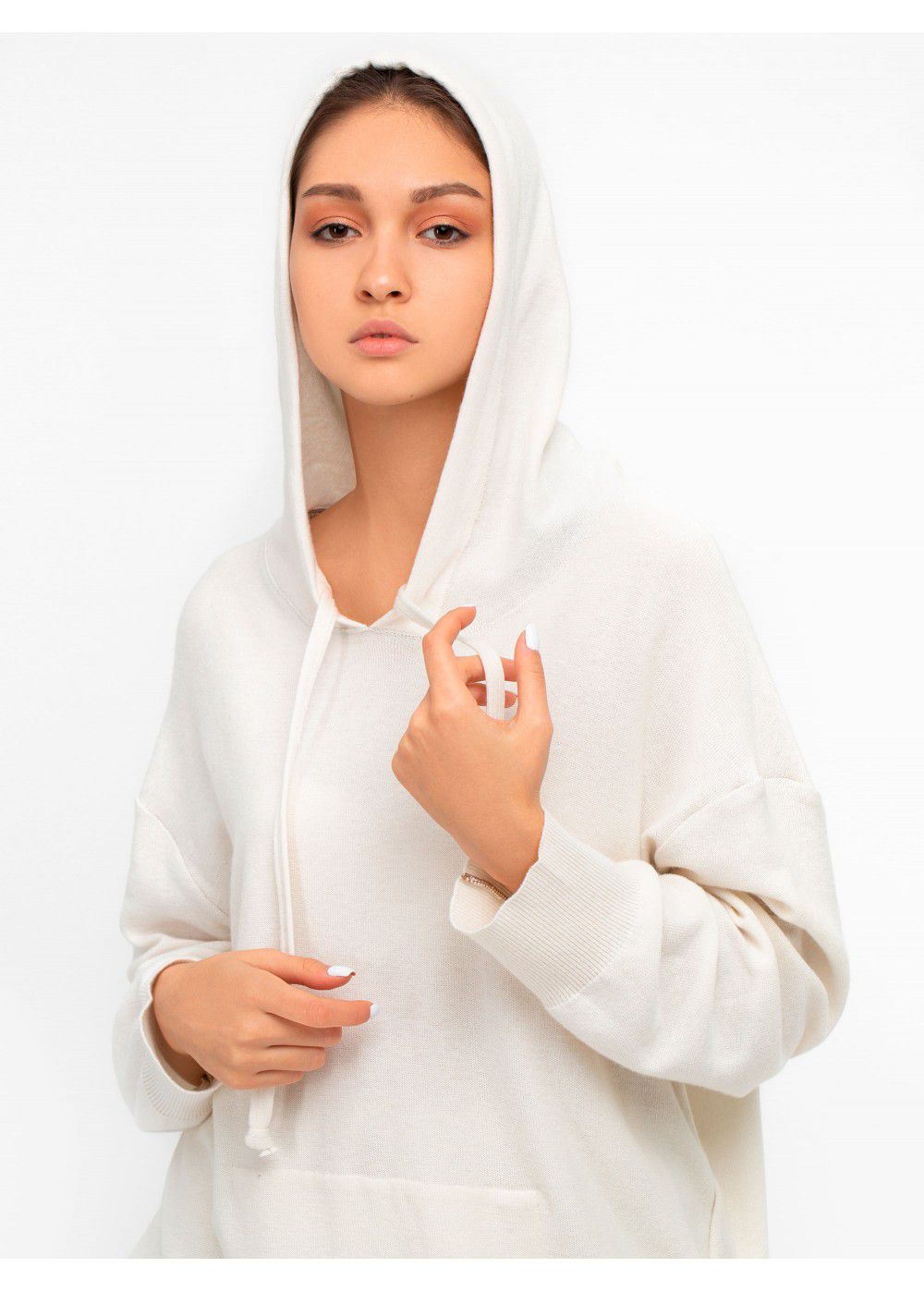 Ruban Knitted Milk Hoodie 