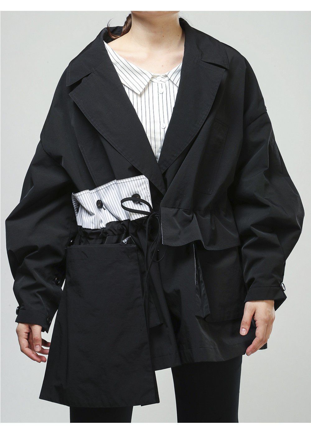 Ruban Oversized Jacket in Black