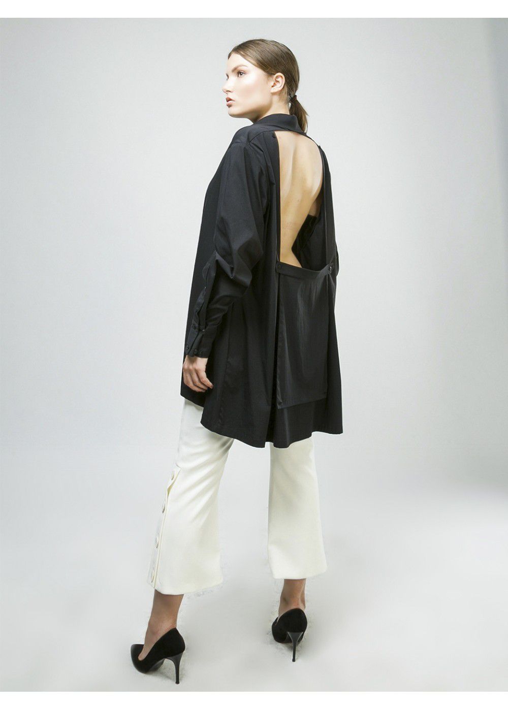 Ruban Shirt with Removable Back