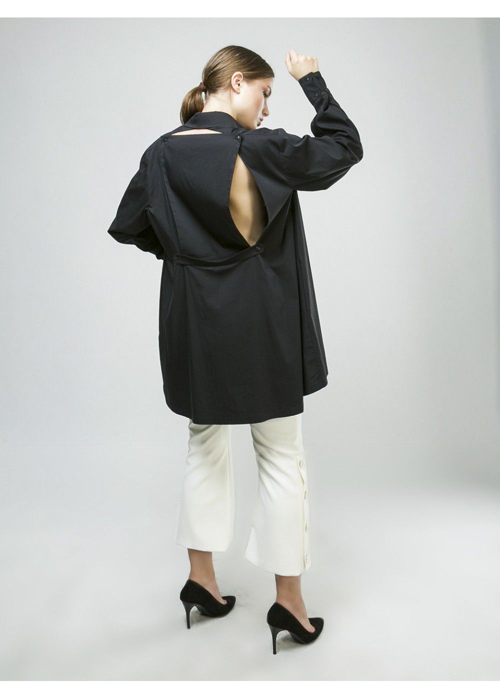 Ruban Shirt with Removable Back