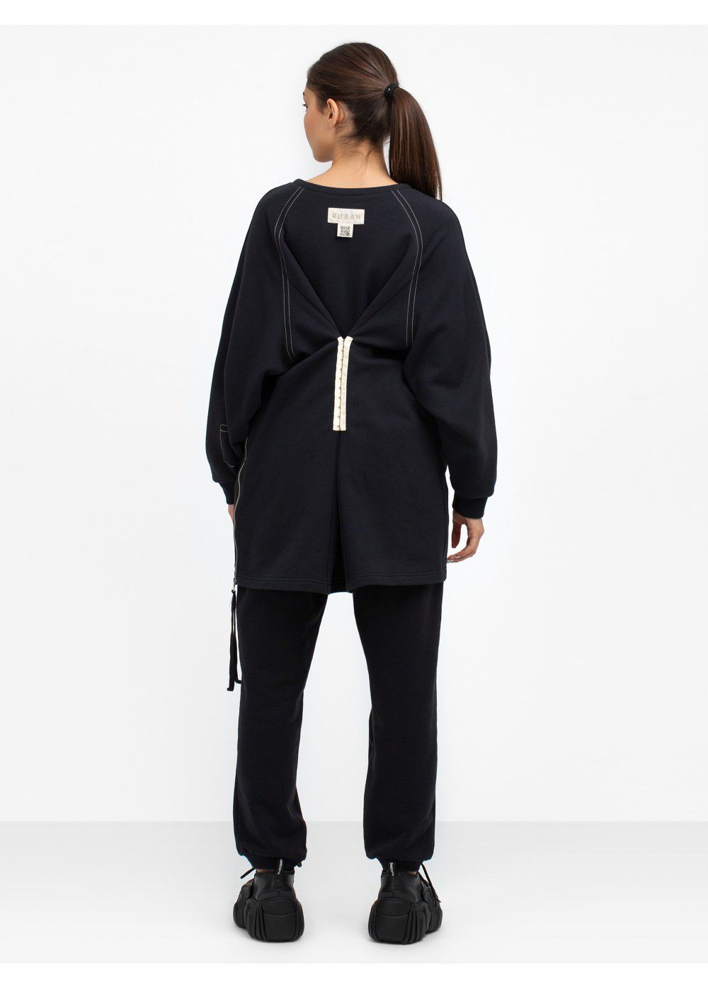 Ruban Embroidered Jersey Trousers