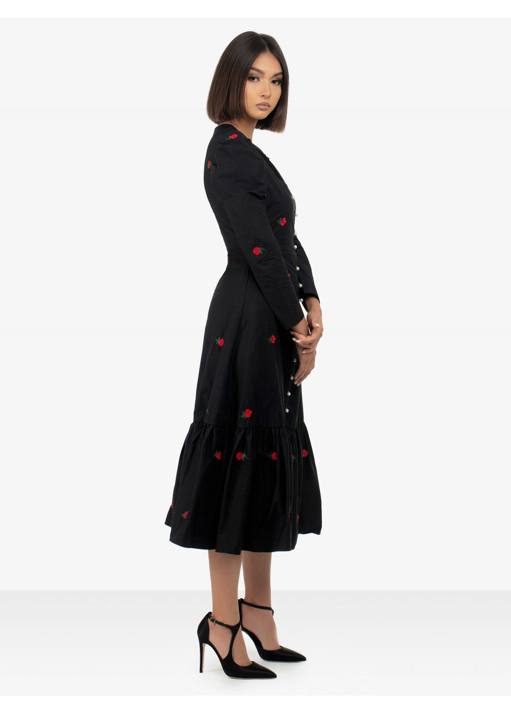 Sister Jane Black Midi Dress