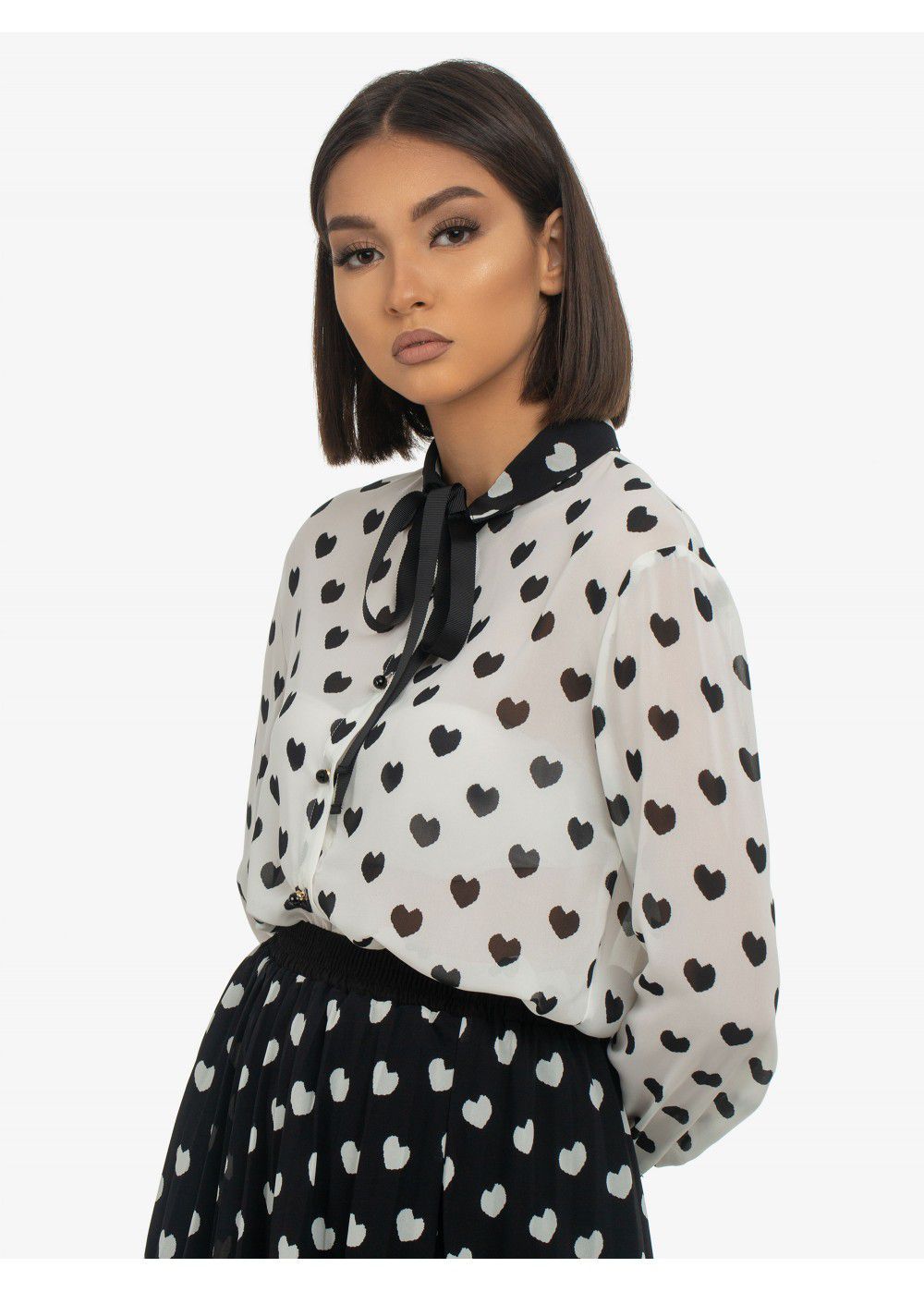 Sister Jane Black-White Blouse