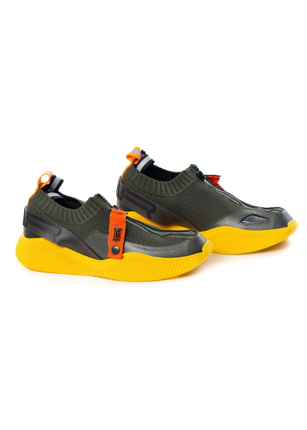 Swear London Crosby Knit Sneakers Black/Yellow