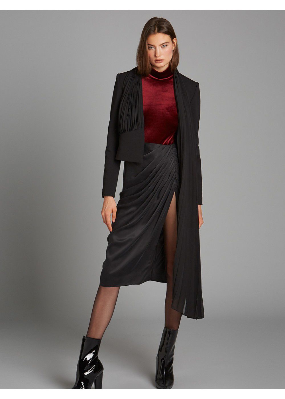 Vatanika Long Sleeve Body in Burgundy