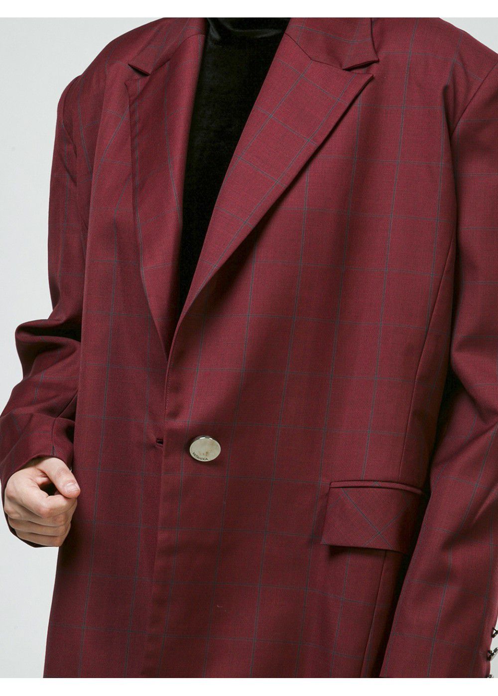 Vatanika Oversized Blazer in Burgundy