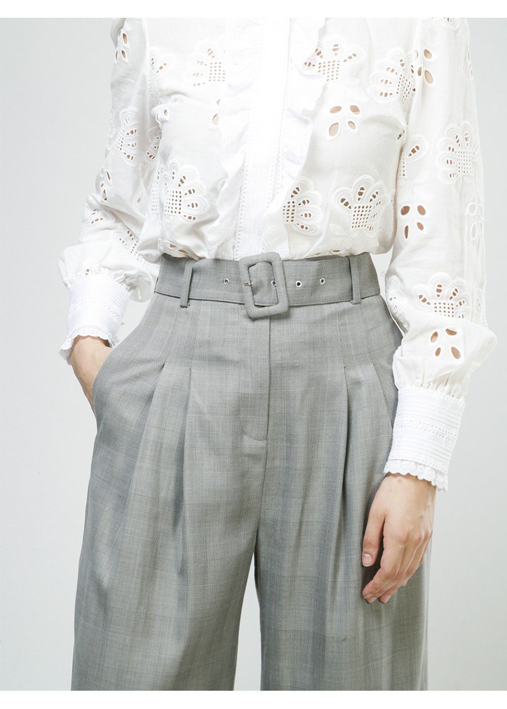 Vatanika High Weisted Pants in Grey