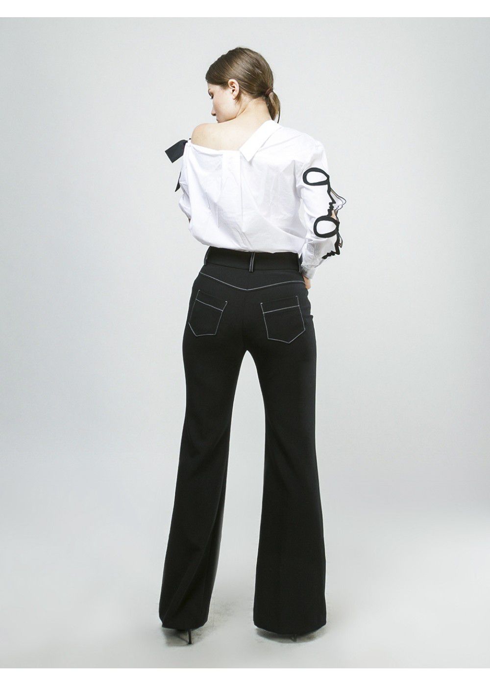 Vivetta Flared Trousers in Black