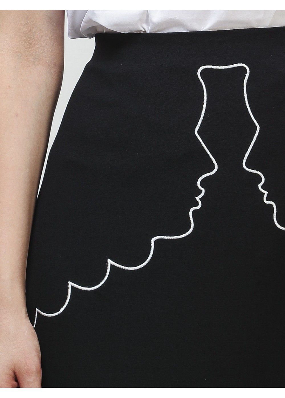 Vivetta A-line Faces Midi Skirt