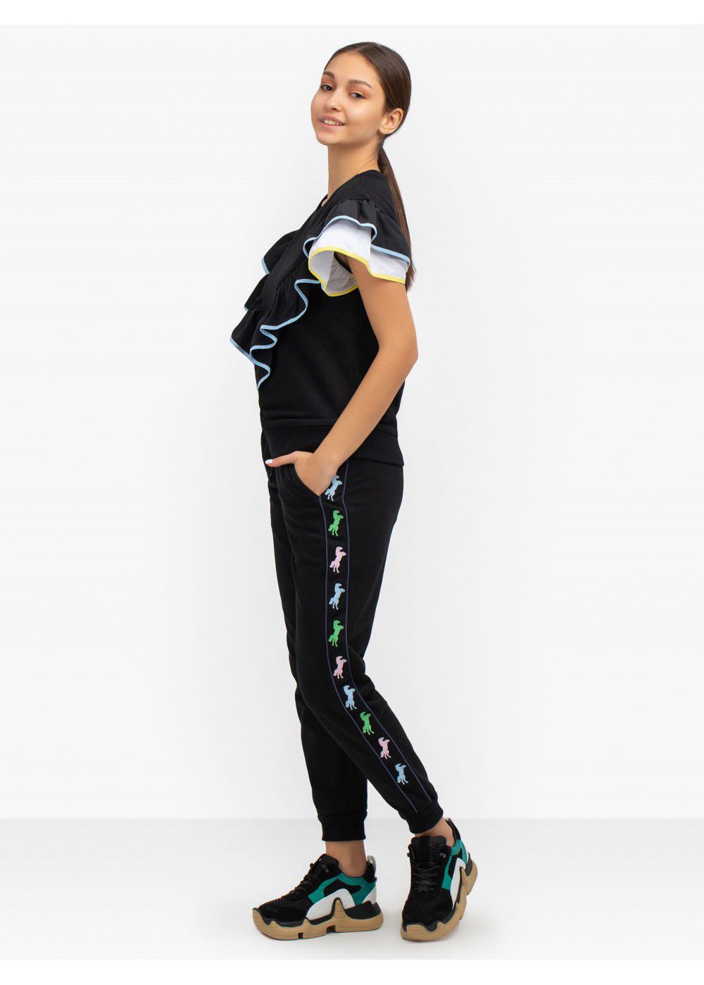 Zayan The Label Rainbow Joggers