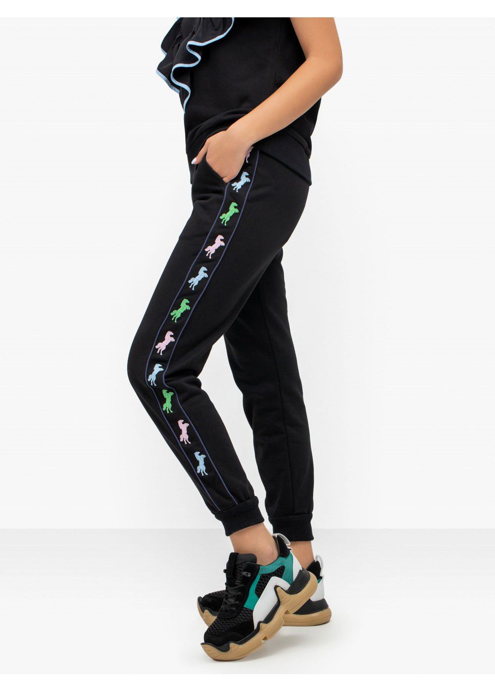 Zayan The Label Rainbow Joggers