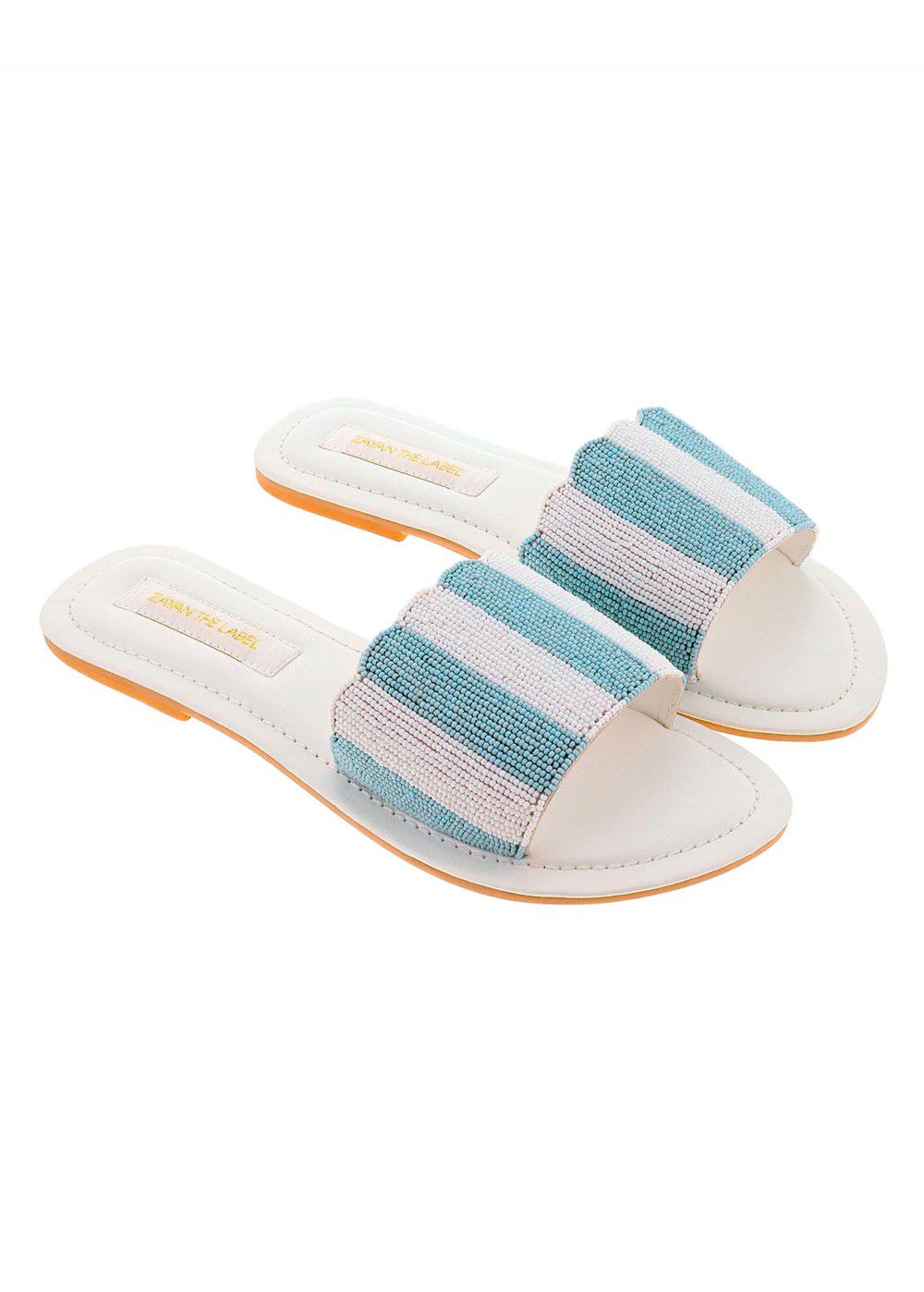 Zayan The Label Positano Blue Slides