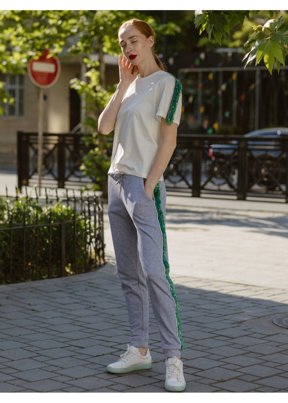 Zayan The Label Sporty Grey Pants