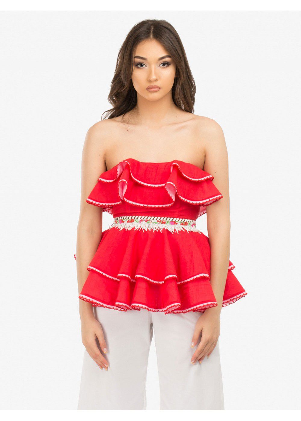 Zayan The Label Mabel Red Top