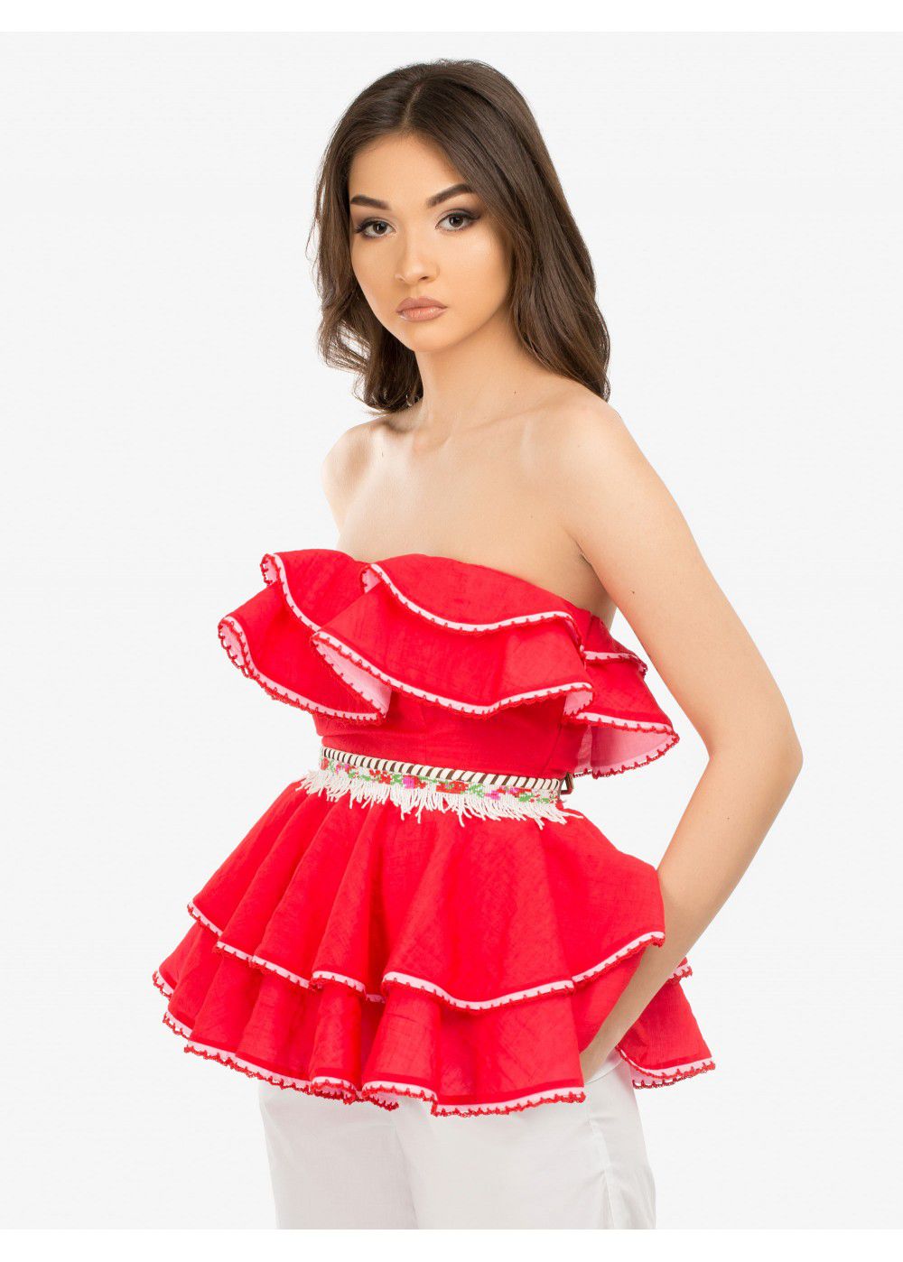 Zayan The Label Mabel Red Top