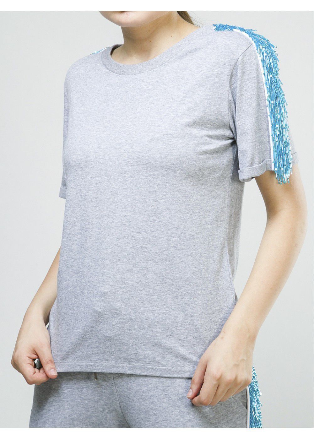 Zayan The Label Blake T-Shirt in Grey