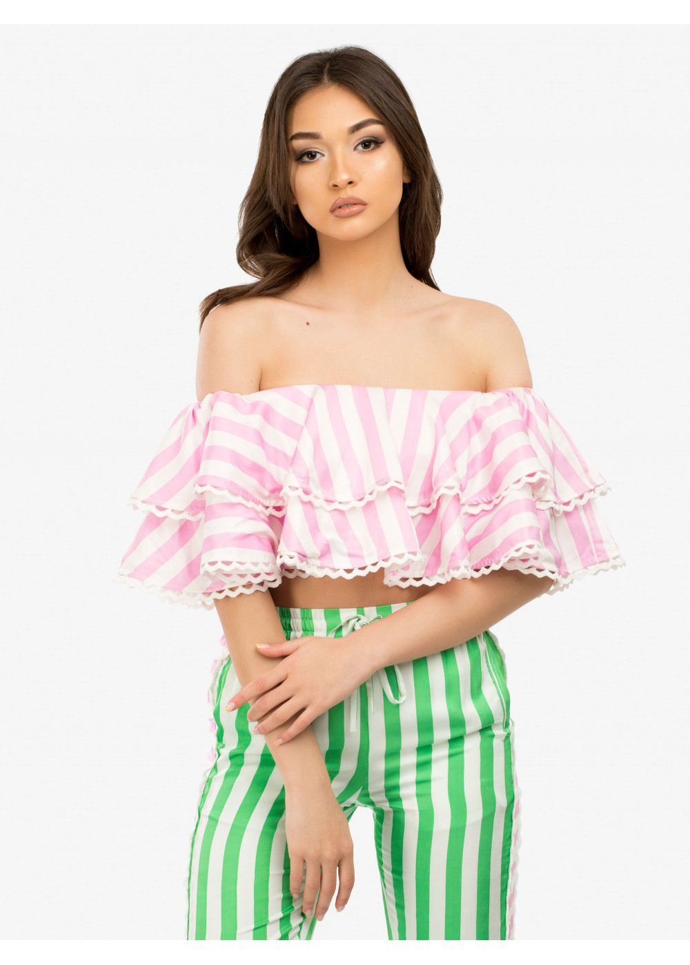 Zayan The Label Poppy Stripe Top