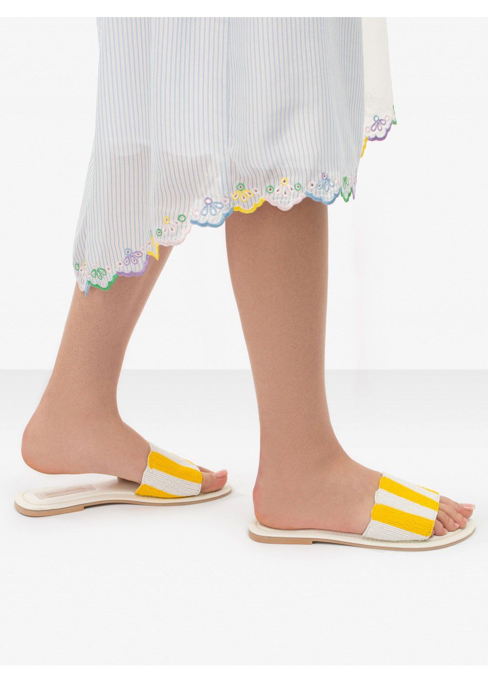 Zayan The Label Positano Yellow Slides