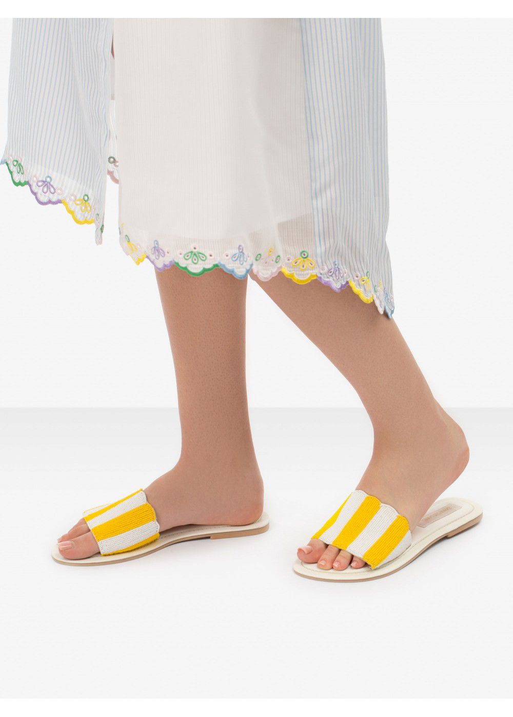 Zayan The Label Positano Yellow Slides