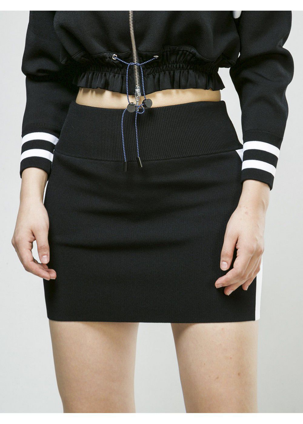 Zoe Jordan Mini Skirt in Black